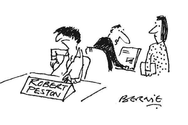 ‘It’s his last day tomorrow, so I expect he’ll be dressing down.’