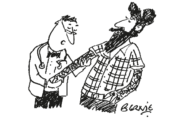 ‘Well... I can’t see any moles’