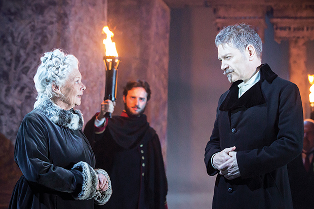 Judi Dench (Paulina) and Kenneth Branagh (Leontes) in ‘The Winter’s Tale’
