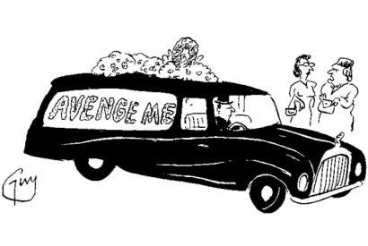 ‘There’s a rumour going round it was murder.’