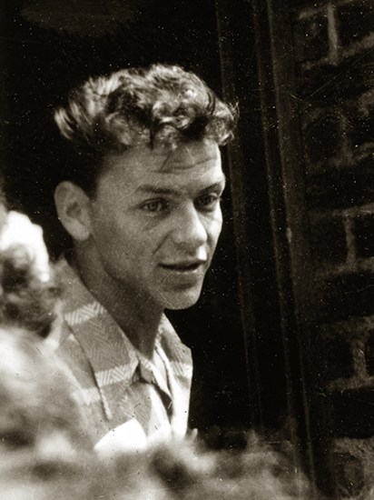 An early photograph of Sinatra, the flute-thin crooner.From Charles Pignone’s Sinatra 100 (Thames & Hudson)