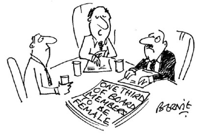 ‘Gentlemen, I propose one of us has a sex change.’