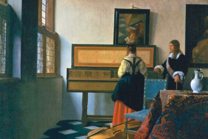 ‘Lady at the Virginal with a Gentleman’ or ‘The Music Lesson’, 1662–5, by Vermeer