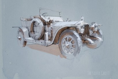 The Silver Ghost, illustrated by Stefan Marjoram