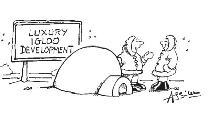 ‘We’ve put in a basement swimming pool.’‘We’ve put in a basement swimming pool.’