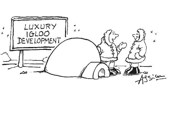 ‘We’ve put in a basement swimming pool.’‘We’ve put in a basement swimming pool.’