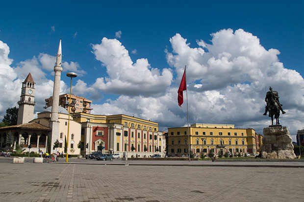 Charming: Skanderberg Square in Tirana