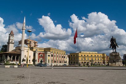 Charming: Skanderberg Square in Tirana