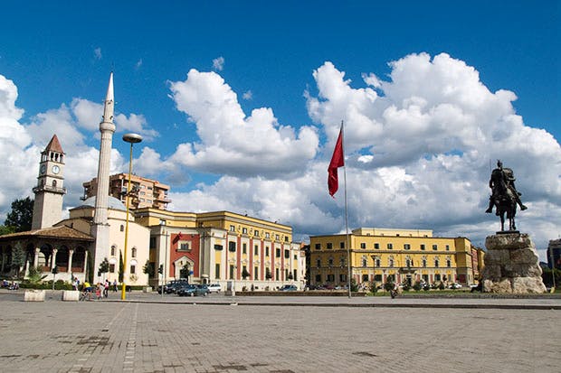 Charming: Skanderberg Square in Tirana