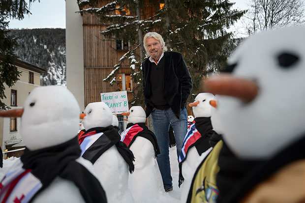 Richard Branson at Davos (Photo: Getty)