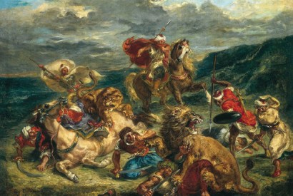 'Lion Hunt', 1861, by Eugène Delacroix