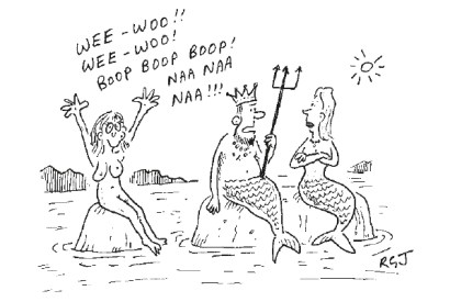 ‘Don’t you hate it when a siren goes off next door and there’s nothing you can do about it?’