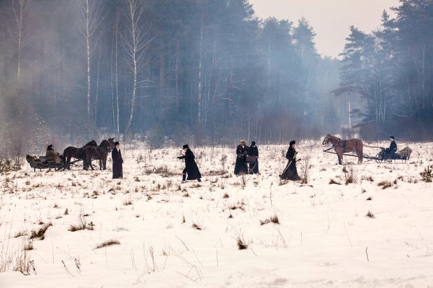 ‘We can really slow down and live with the characters, understand what they’re thinking and feeling’: a scene from the BBC’s adaptation of ‘War and Peace’