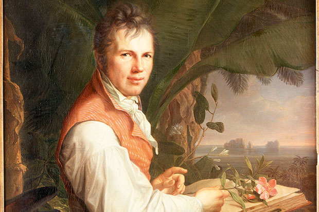 Portrait of Alexander Humboldt by Friedrich Georg Weitsch.