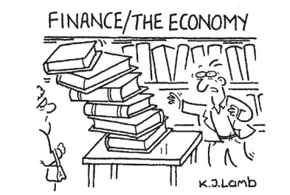 ‘Careful — those books aren’t balanced!