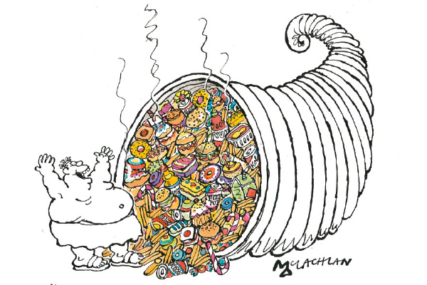 ‘Now that’s what I call a cornucopia!’