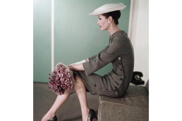 Dress by Harvey Berlin in Vogue, 1956