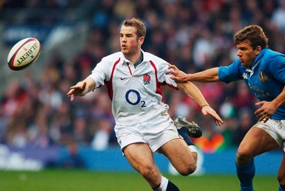 More than a game: James Simpson-Daniel in a Six Nations game at Twickenham, 2003