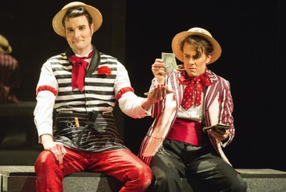Nicholas Lester as Figaro and Nico Darmanin as Count Almaviva