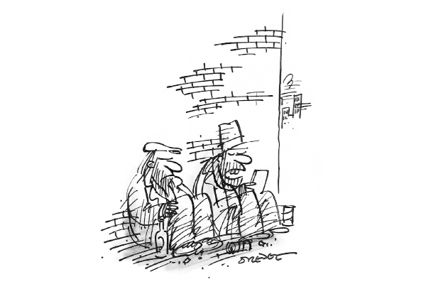 ‘Can you make yourself scarce tonight? I might be bringing back a lady friend.’