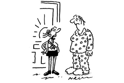 ‘You are not going to school dressed like that!’