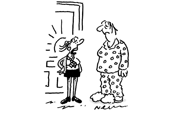 ‘You are not going to school dressed like that!’