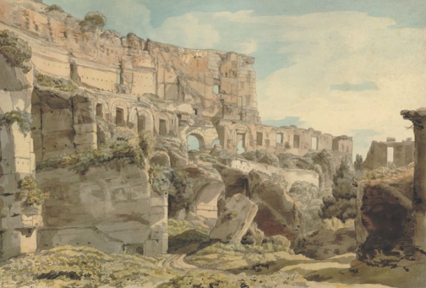 Inside the Colosseum (1780) by Francis Towne