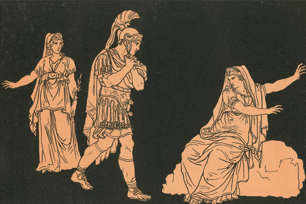 Aeneas and the shade of Dido by Bartolomeo Pinelli.