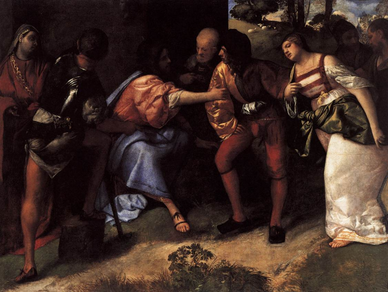 'Christ and the Adulteress' (1508) by Titian