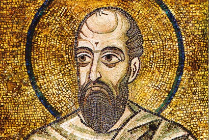 St Paul (detail) by the Byzantine Master,St Sophia Cathedral, Kiev