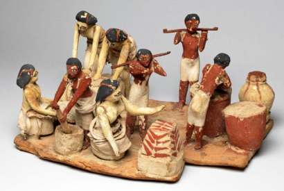 Wooden model of a brewing and baking workshop, Egypt, c.2000 bc, Fitzwilliam Museum, Cambridge