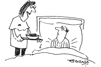 ‘Speciality of the hospital — weekend death by chocolate.’