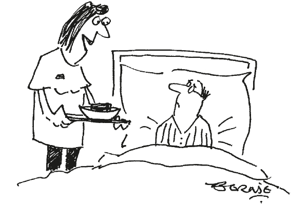 ‘Speciality of the hospital — weekend death by chocolate.’