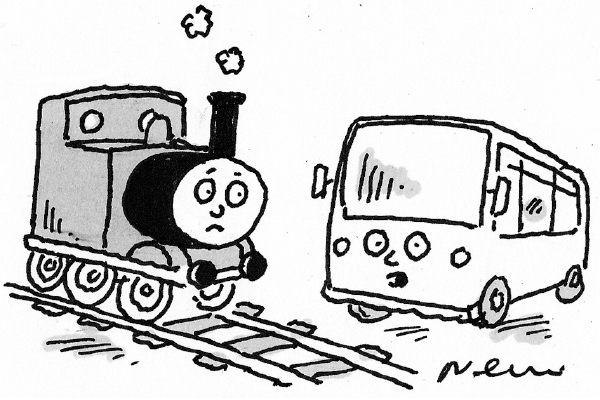 ‘I’m Roger the replacement bus service.’