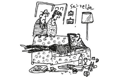 ‘When you said it was time you settled down, we didn’t mean in our house.’