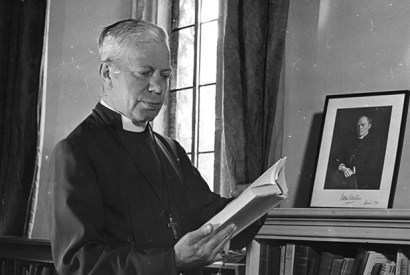 George Bell in his study at Chichester Palace in 1943