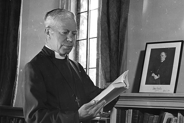 George Bell in his study at Chichester Palace in 1943