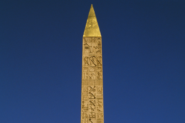 The obelisk in the Place de la Concorde. Its transport from Luxor to Paris took seven years and involved the destruction of an entire village