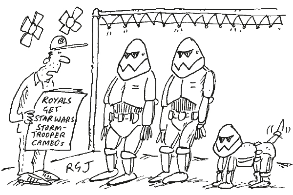 ‘Sorry, we’re going to have to lose the corgis.’