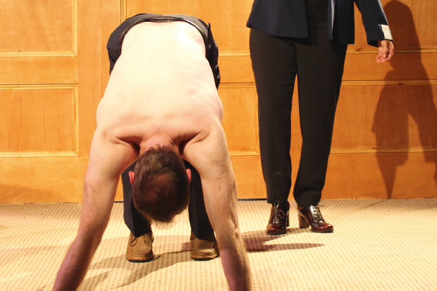 Martin Neely as Jeremy Corbyn and Natasha Lewis as Diane Abbott