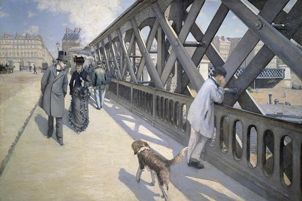 What narrative can be teased out of Gustave Caillebotte’s ‘The Bridge of Europe’?