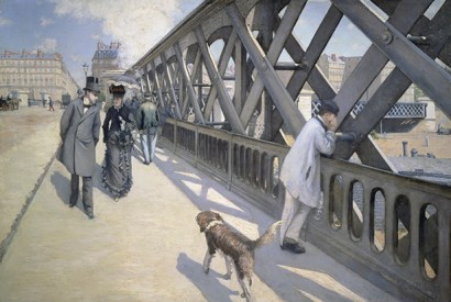 What narrative can be teased out of Gustave Caillebotte’s ‘The Bridge of Europe’?