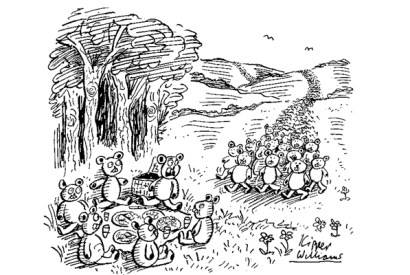 ‘Every bear that ever there was? Maybe I should have cut more sandwiches…’