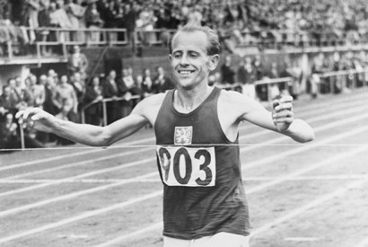 Emil Zátopek at the height of his powers