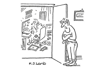 ‘If you don’t behave, I’m sending you out of your room.’