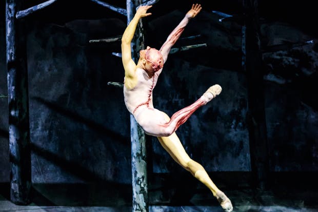 Vile body: Steven McRae as the Creature in ‘Frankenstein’