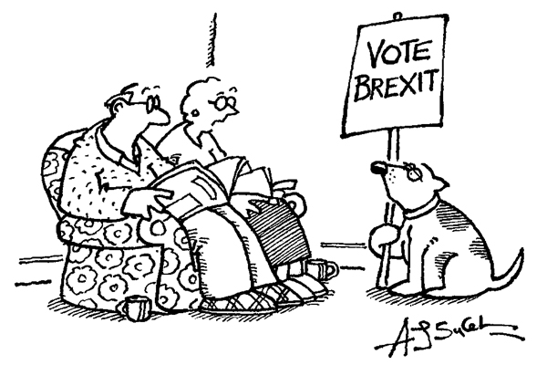 ‘I’ve called him “Brexit” so that everyone’s afraid of him.’