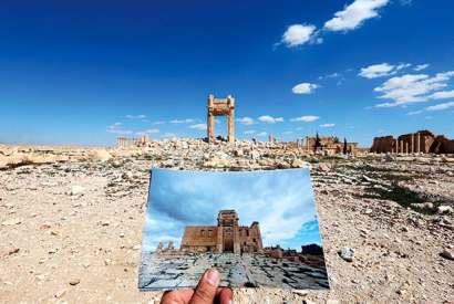True or false? The Temple of Bel, Palmyra, before and after its destruction at the hands of Islamic State