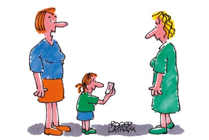 ‘Emily’s boyfriend is old-fashioned. He sends her pictures of his face.’