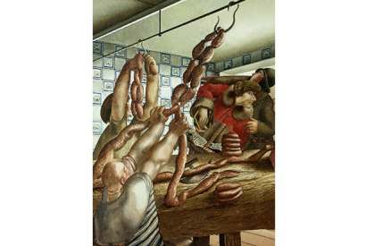 ‘Sausage Shop’, 1951, by Stanley Spencer